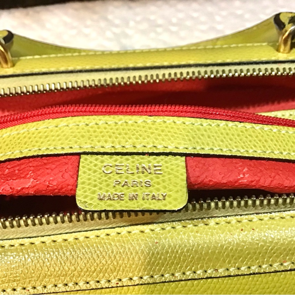 Celine Triomphe Leather 2 Way Boston Bag - Picture 11 of 12